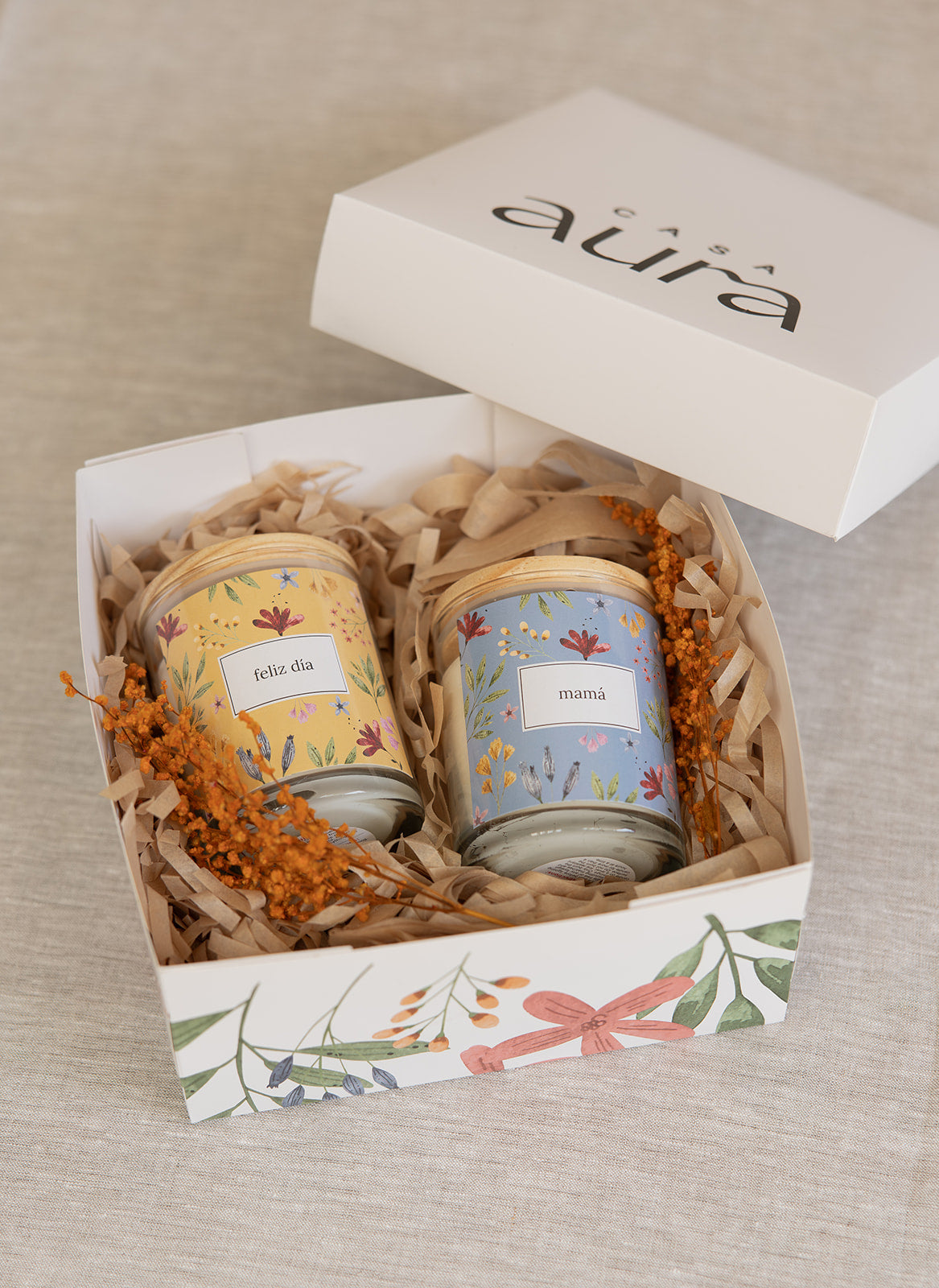 Set de 2 velas (230g c/u)